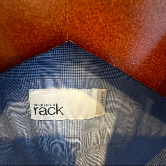 Nordstrom Rack, trim fit, 15/32-33, blue, button down shirt - Picture 4 of 6